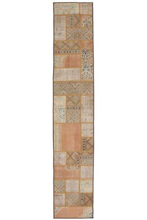 Persisk Patchwork løber, 398x72 cm.