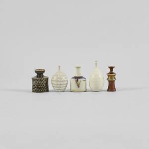 Miniatyrer, 5 st. Stig Lindberg 1916-1982