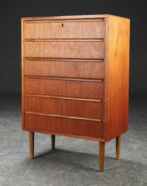 Kommode af teak, 1950erne, dansk møbelproducent