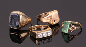 Samling ringe af guld. 4