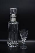Kristallkaraff sterlingsilverhals  Glas