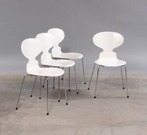 Arne Jacobsen. Fire Myren stole, model 3101 4