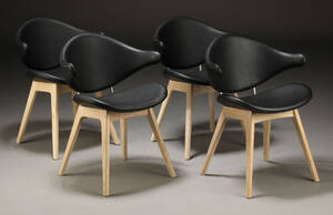 365 North, spisestole, model Acura, sort skind. Udstillingsmodeller 4