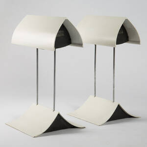 Artemide, Paar Tischleuchten, Modell Möwe, Metall 2
