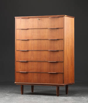 Kommode af teaktræ, 1960erne