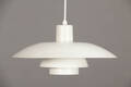 Poul Henningsen . PH4 pendel, hvidlakeret 