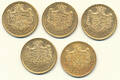 Danmark 20 kroner 1908-12 guld 5