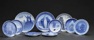 Royal Copenhagen og Bing  Grøndahl, samling platter 10