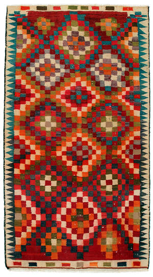 Orientalisk flatvävd matta, Kelim, 288x156 cm