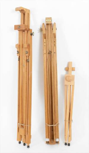 Målarstafflier 3st, bl.a. Beckers