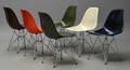 Charles Eames. Sæt på seks skalstole, model DSR glasfiber - Multicolor 6 