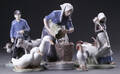 Royal Copenhagen samt BG. Fem figurer af porcelæn 5