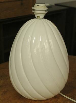 Bordslampfot, porslin