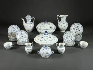 Royal Copenhagen, halvblonde musselmalet service, porcelæn 36