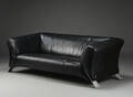 Rolf Benz. Tre-pers.sofa, sort læder 