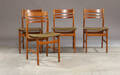 Dansk møbelproducent. Seks spisestole, bøgetræ og teaktræ 4