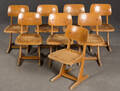 Benze 8 Stühle für Kinder  Schulstühle der 196070er Jahre. 8 