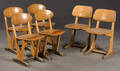 Benze 6 Stühle für Kinder  Schulstühle der 196070er Jahre. 6 