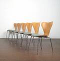 Arne Jacobsen, Stühle Modell 3107 für Fritz Hansen 6