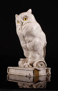 Marmor Bogstøtte i form af ugle ca. 1900 Denne vare er sat til omsalg under nyt varenummer 4792625