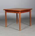 Dansk møbelproducent. Spisebord med hollandsk udtræk, teak.