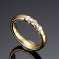 Brillant alliancering af 14 kt, ca 0.24 ct