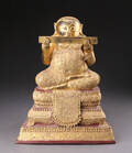 Buddha af forgyldt bronze, Thailand 1900-tallet