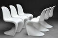 Verner Panton. Sæt på seks frisvinger stole Panton Chair 6