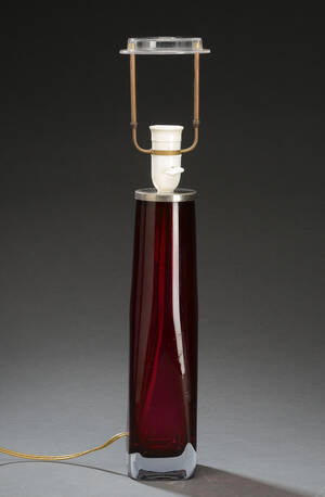 Carl Fagerlund for Orrefors. Bordlampe