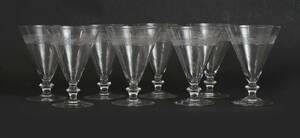 Vinglas 8st, 1900-talets första hälft