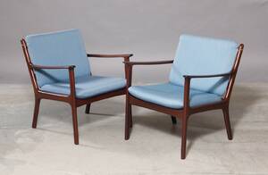 Ole Wanscher. Lænestol af mahogni, model PJ 112 2