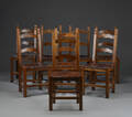 Spisestole af egetræ, 1900-tallet 8