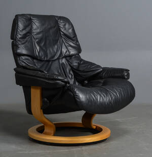 Stressless lænestol med stel af bøg Denne vare er sat til omsalg under nyt varenummer 4242657