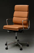 Charles Eames. Kontorstol med armlæn, EA 219 Full Leather 