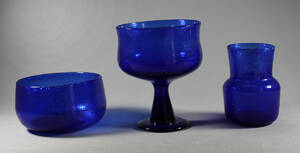 Erik Höglund, 3 delar, glas, Boda, sign 3