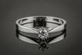 Brillantring af hvidguld 14 kt., 0.10 ct.