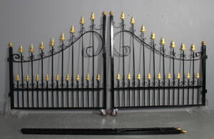 Dobbeltlåget smedejernsport, guld spir