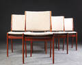 Fire spisestole af palisander, 1970erne 4
