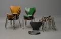 Arne Jacobsen samling reservedele til skalstol model 3107 