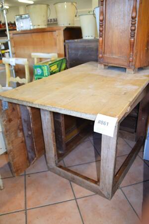 Slagbord med fällskiva 120x65, H 75 cm, skiva 60x1