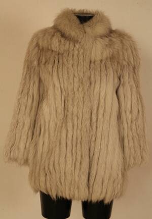 Helle Fuchsfelljacke, Gr. 36