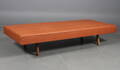 Daybed, cognacfarvet læder 