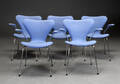 Arne Jacobsen. Fem stole  syveren  model 3207 5 