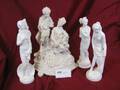 4 FIGURINER, H 24 - 28 CM