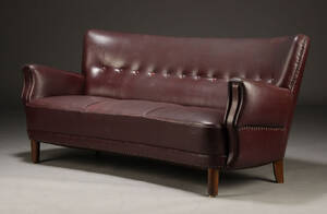 Dansk møbelproducent. Tre-pers sofa, 1950erne