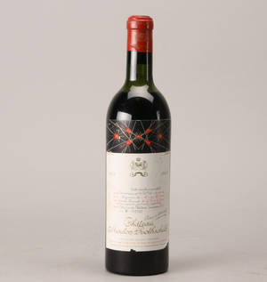 Château Mouton Rothschild Pauillac. 1. Cru classe. Årgang 1959
