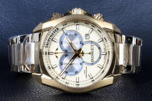 Bisset Of Switzerland. Model Gold. Swiss made Herre Chronograph.  Denne vare er sat til omsalg under nyt varenummer 4269255