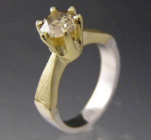 Solitaire ring ca. 1.28 ct.