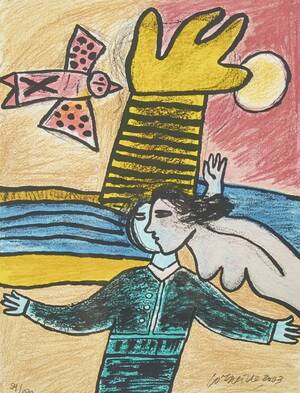 Färglitografi, Corneille 1922-2010