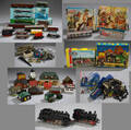 Märklin. Samling af lokomotiver, vogne og skinner